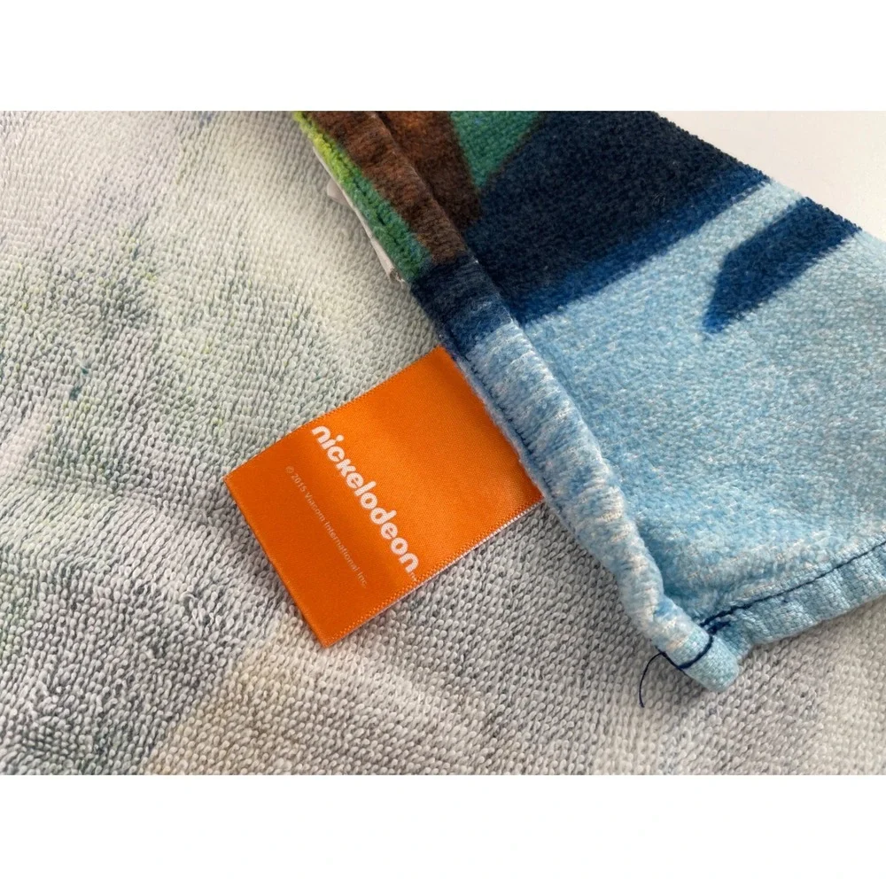 Nickelodeon TMNT Hooded Towel Wrap Team Turtles Boys Blue Green Beach Bath 2015
